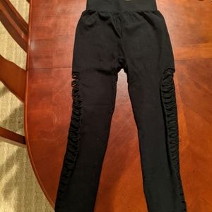 Black Cut Out Leggings